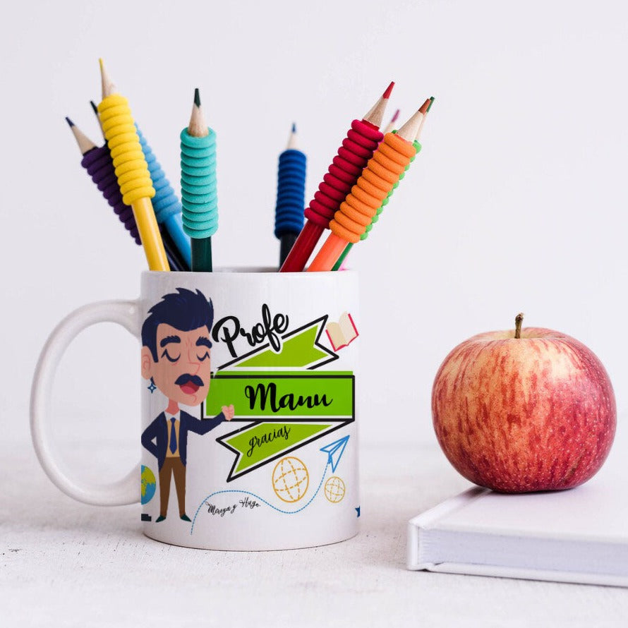 Taza personalizada para profesor gracias profe