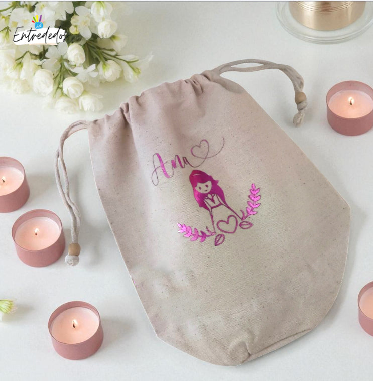 Bolsa limosnera para comunión y boda con diseño clásico y delicado