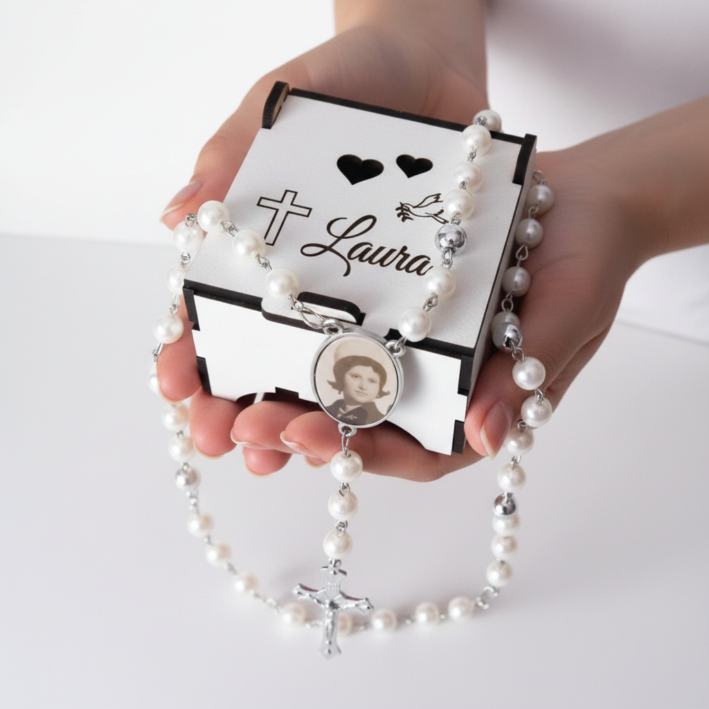 Collar de cuentas de rosario: un toque de elegancia