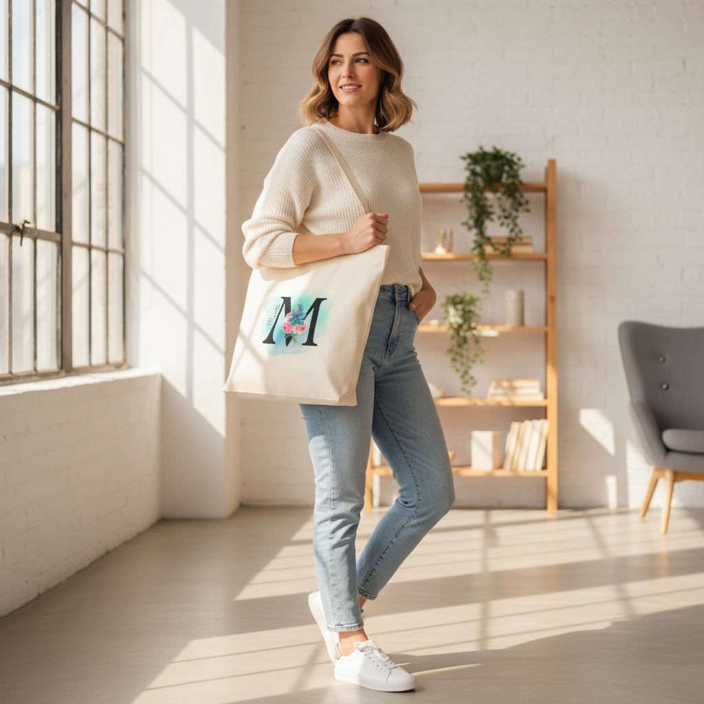 Regalos únicos: kit mujer con inicial y flores encantadoras