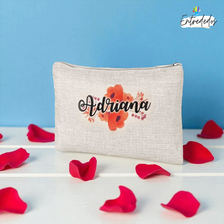 Neceser personalizado para mujer con nombre impreso
