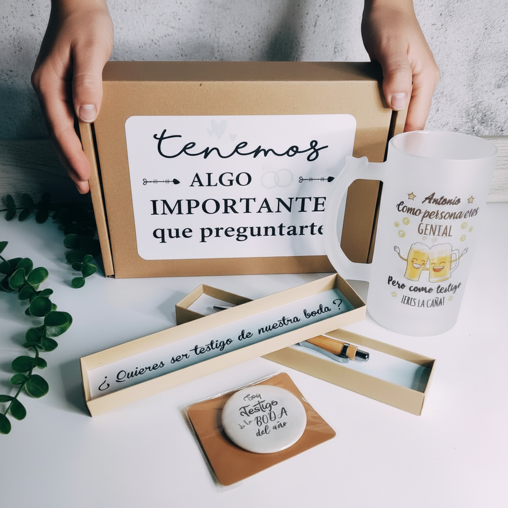 Regalo Set de Jarra de Cerveza para "TESTIGO ERES LA CAÑA"