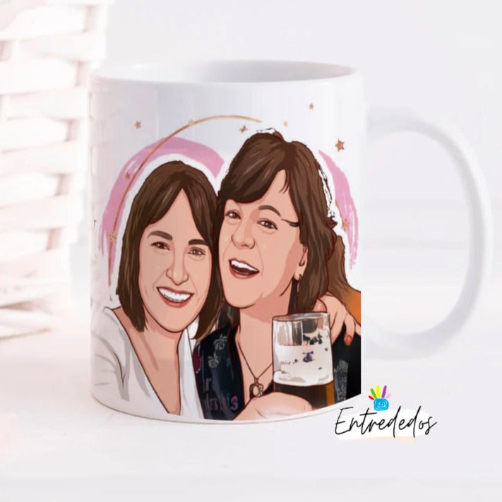 taza personalizada con nombre – regalo original Entrededos