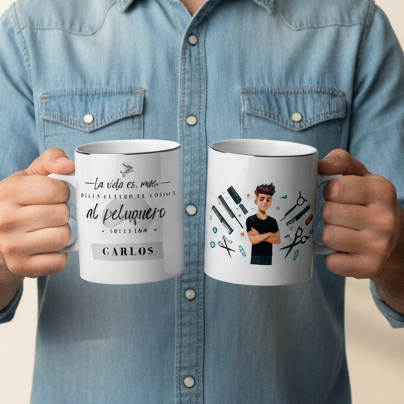 Taza Personalizada para Peluquero/a
