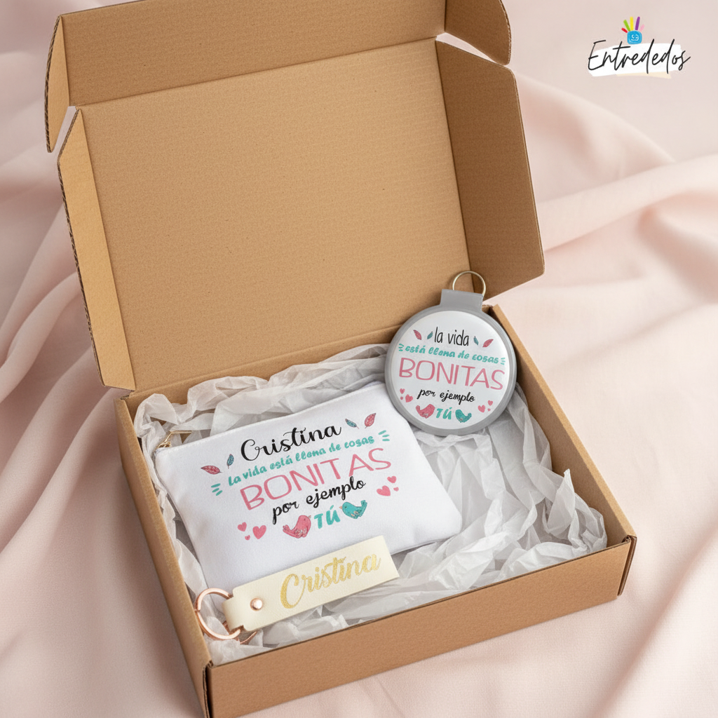 Kit mujer regalo personalizado: Siempre Conmigo