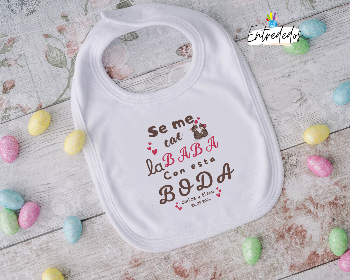 babero personalizado – regalo original para bebés Entrededos