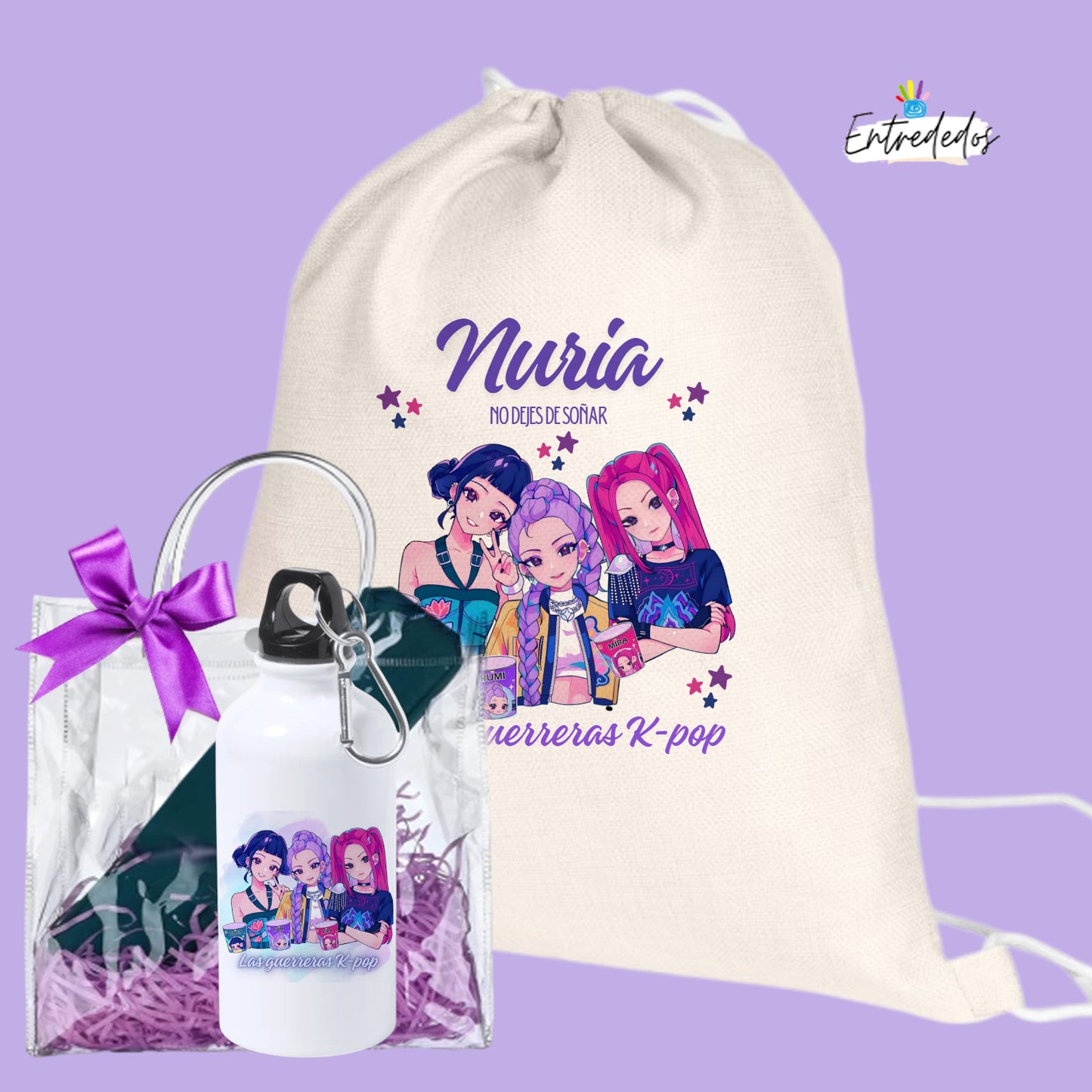 Regalo personalizado para amantes del K-Pop con botella