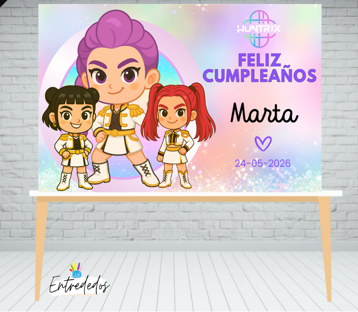 Fondo de mesa dulces huntrix kpoo - entrededos