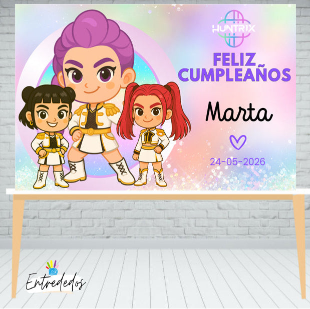 Fondo de mesa dulces huntrix kpoo - entrededos