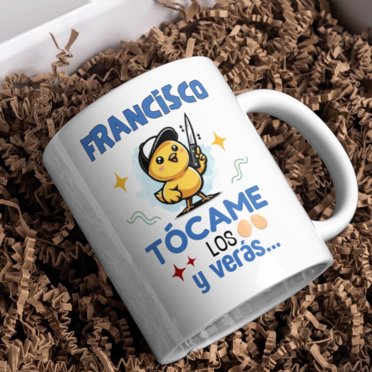 Taza personalizada con nombre divertida
