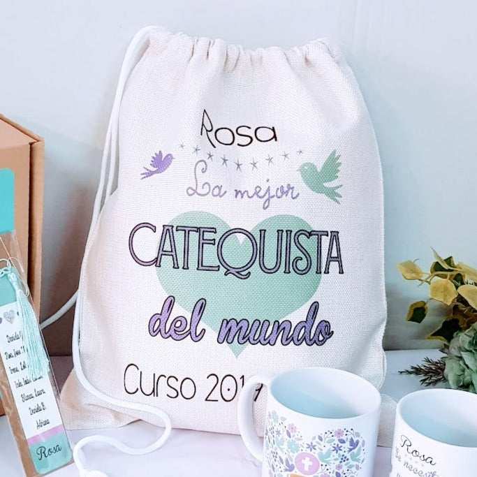 Kit catequistas modelo corazón personalizado modelo 1