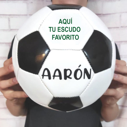 Balón de fútbol con escudos y nombres (UNIDADES SUELTAS)