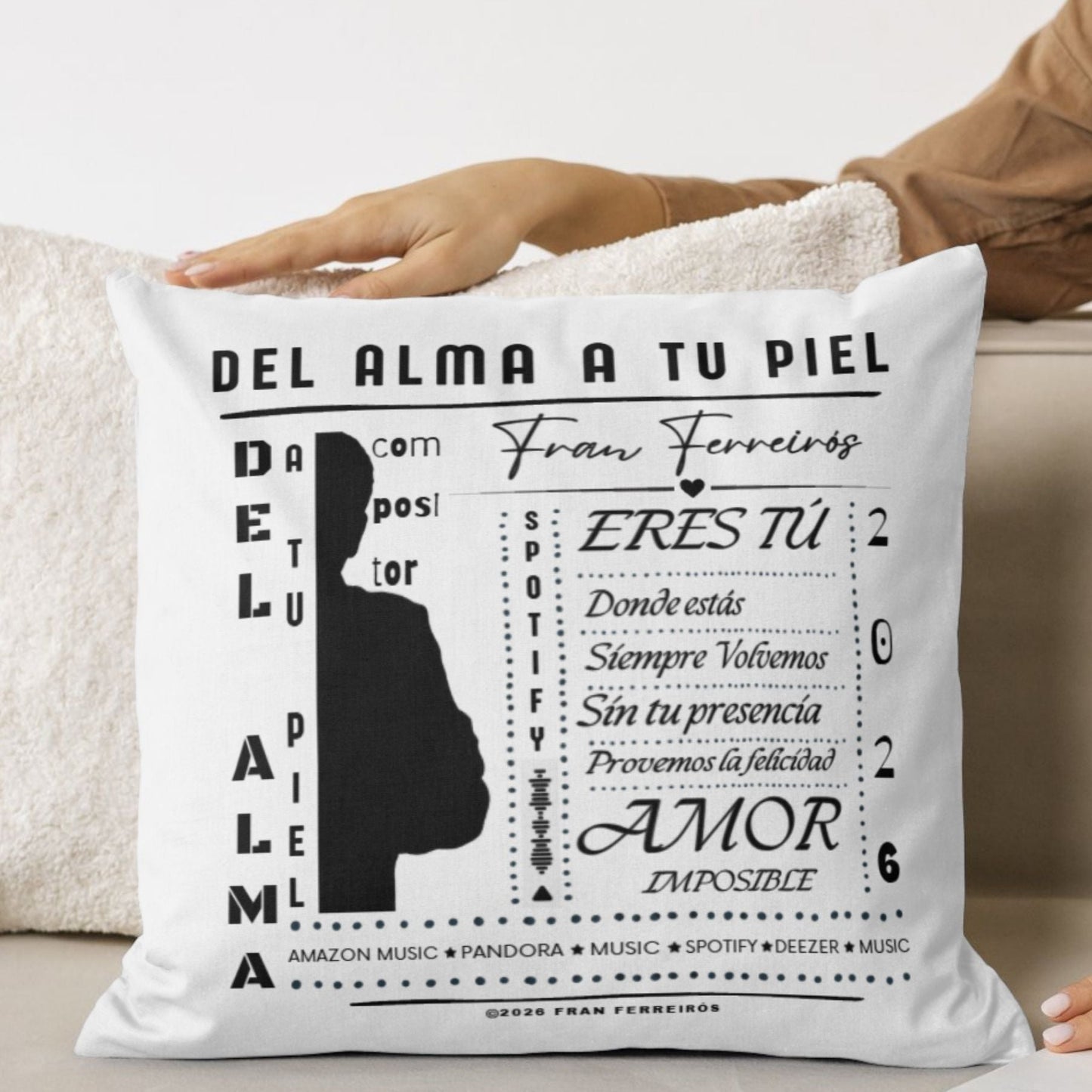 Cojin Fran Ferreirós – Del Alma a tu Piel