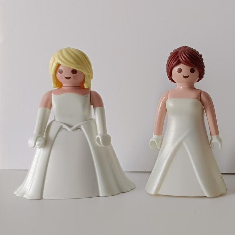 Cuadro personalizado Futuras novias mujer + mujer Playmobil
