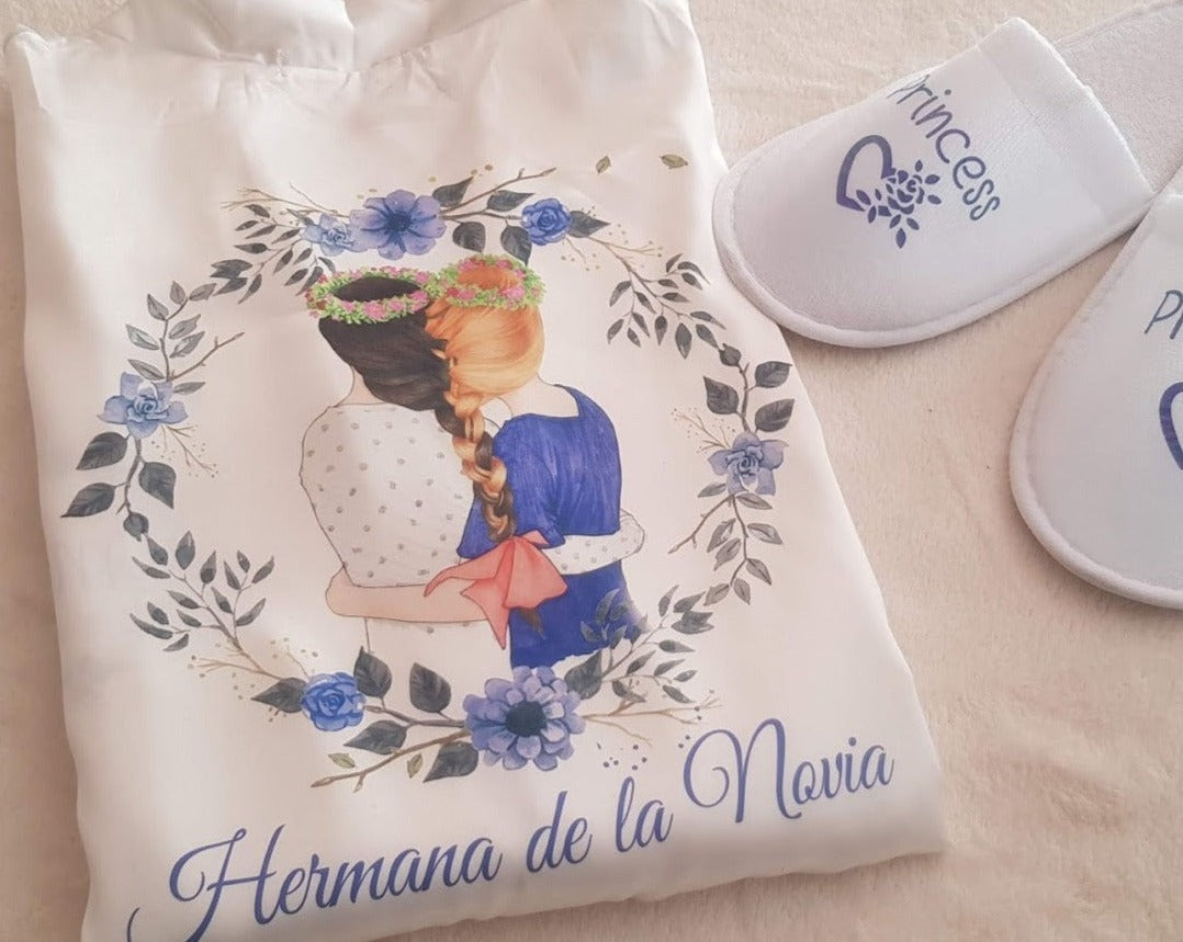 Bata personalizada para damas de honor MODELO KIMONO