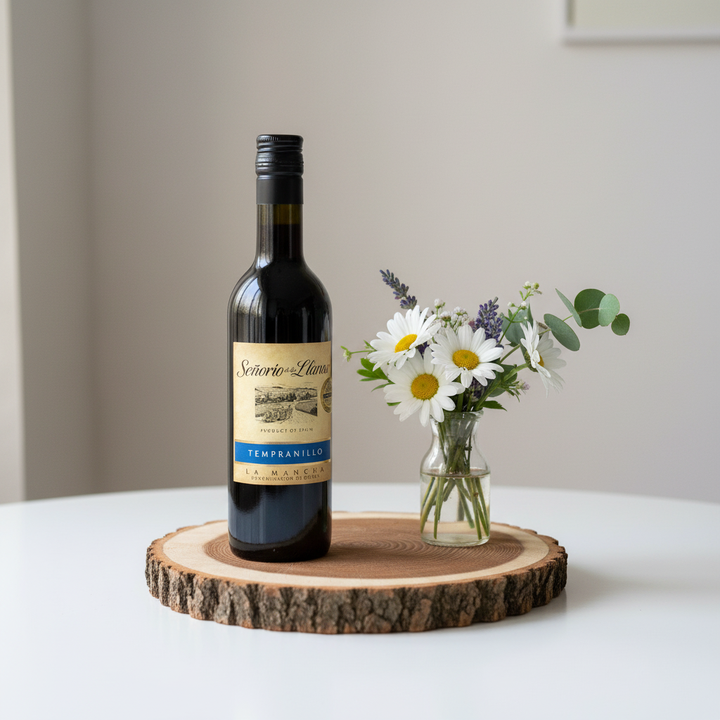 Vino Señorío de los Llanos 37,5 cl con Bolsa de Saco – Regalo Original
