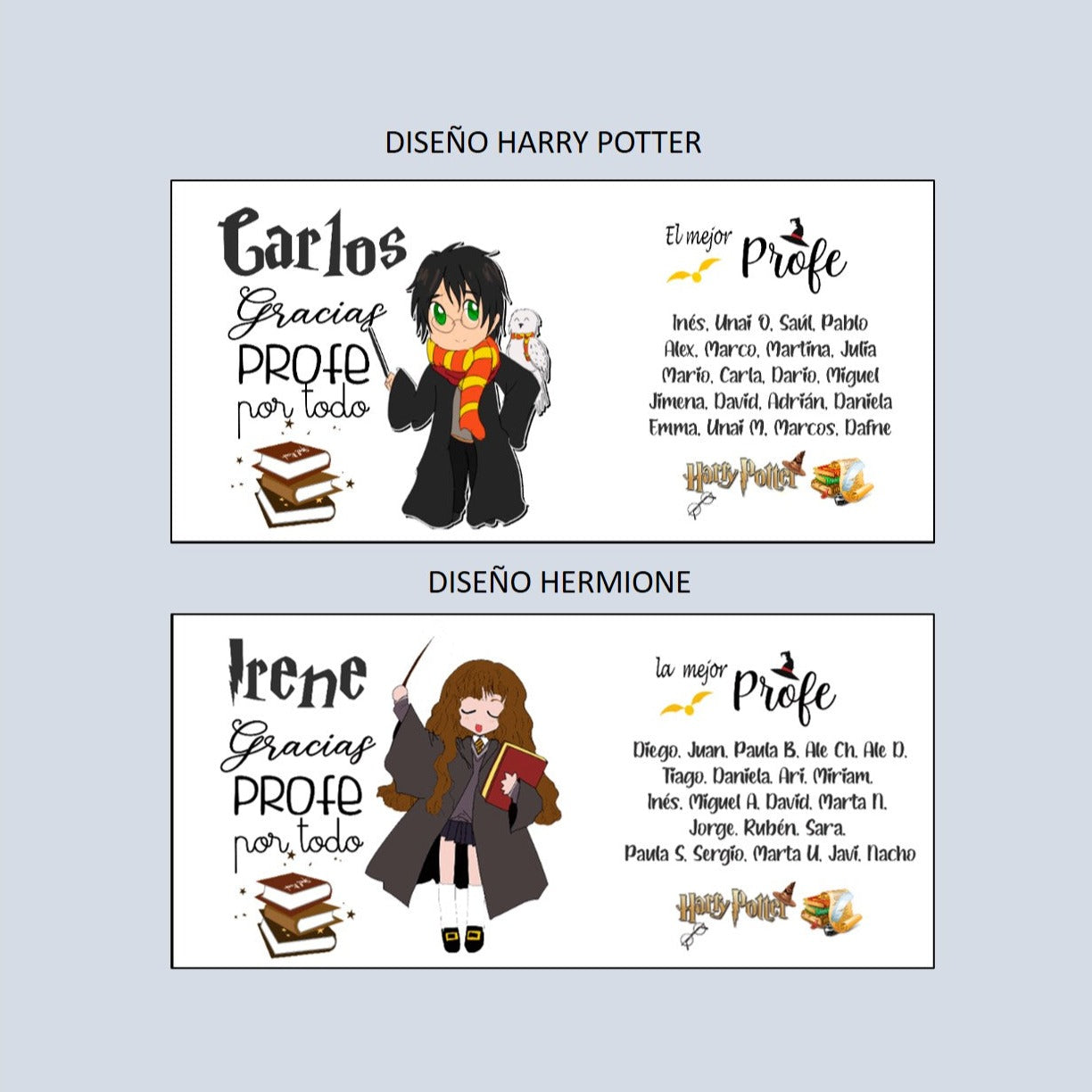 Taza para profesor con diseño Harry Potter o Hermione