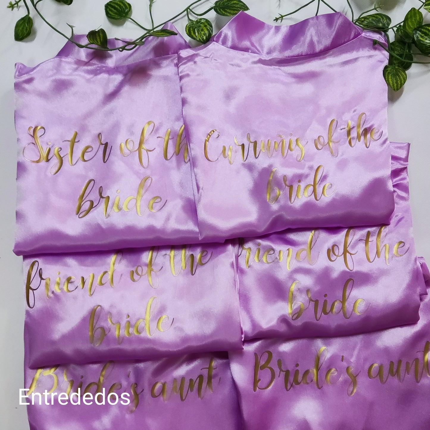 Bata personalizada para damas de honor MODELO KIMONO