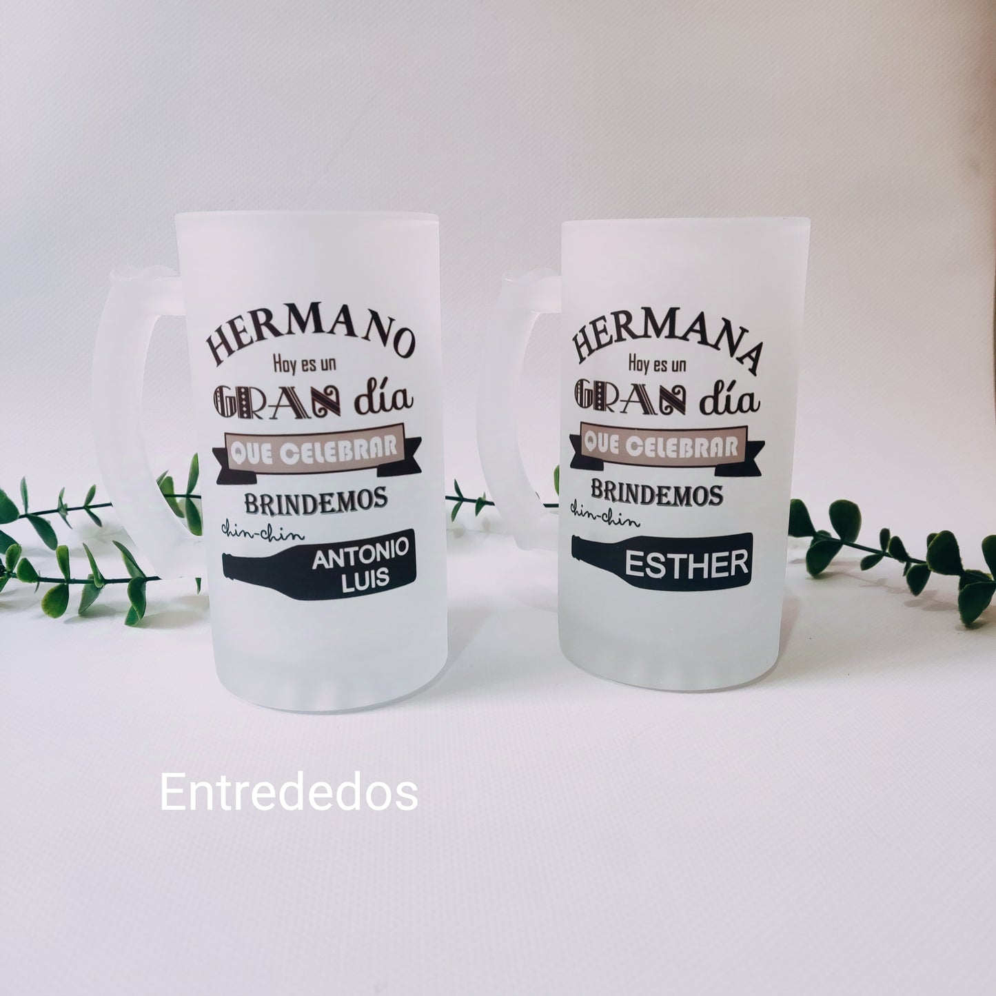 Caja de madera personalizada hermano hoy es un gran día