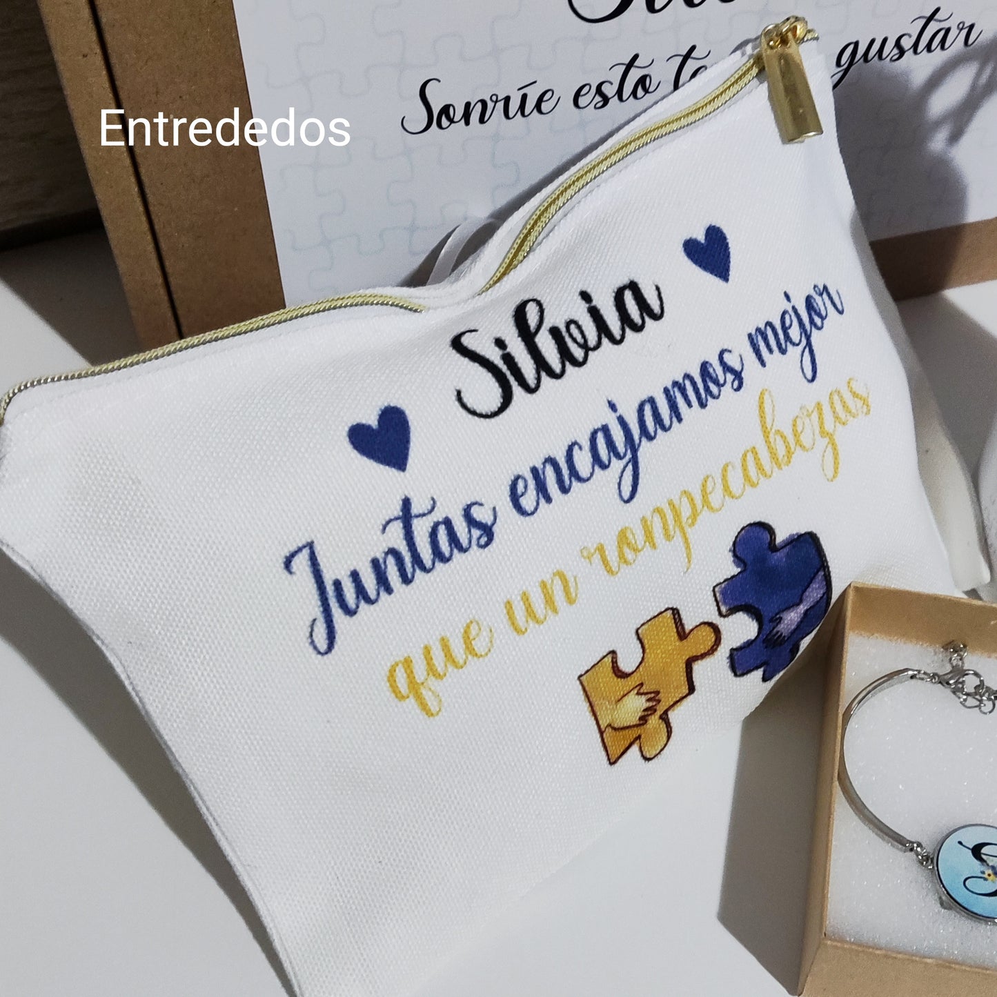Kit regalo para hermanas/ amigas. juntas encajamos mejor