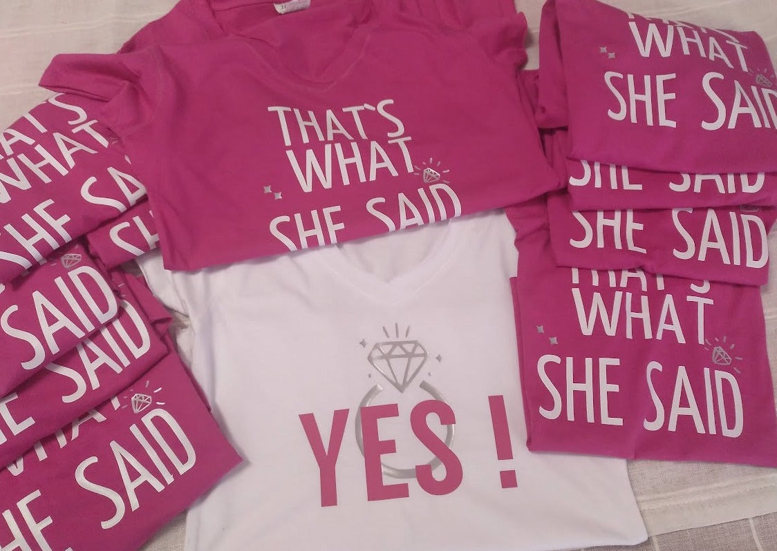 Camisetas personalizadas para despedidas de soltera o soltero
