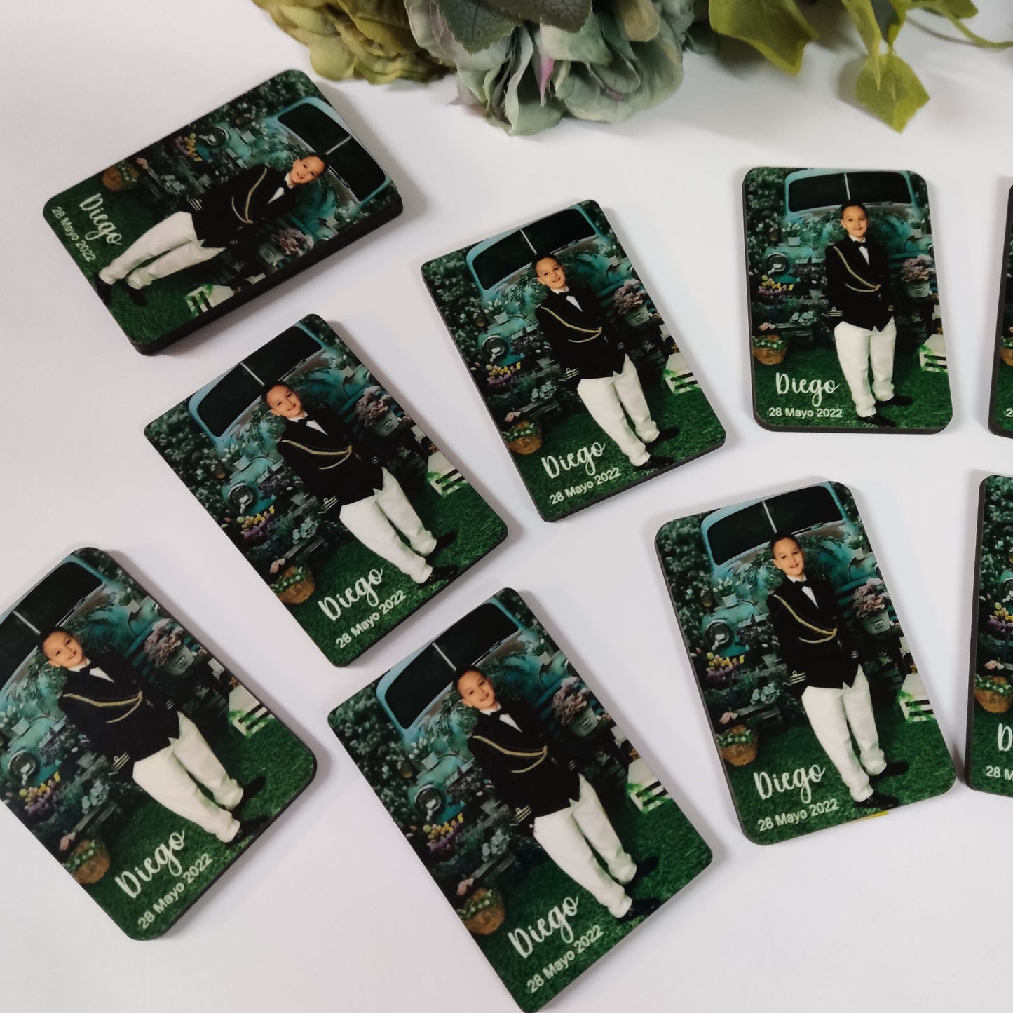 Imanes de madera personalizados con fotos