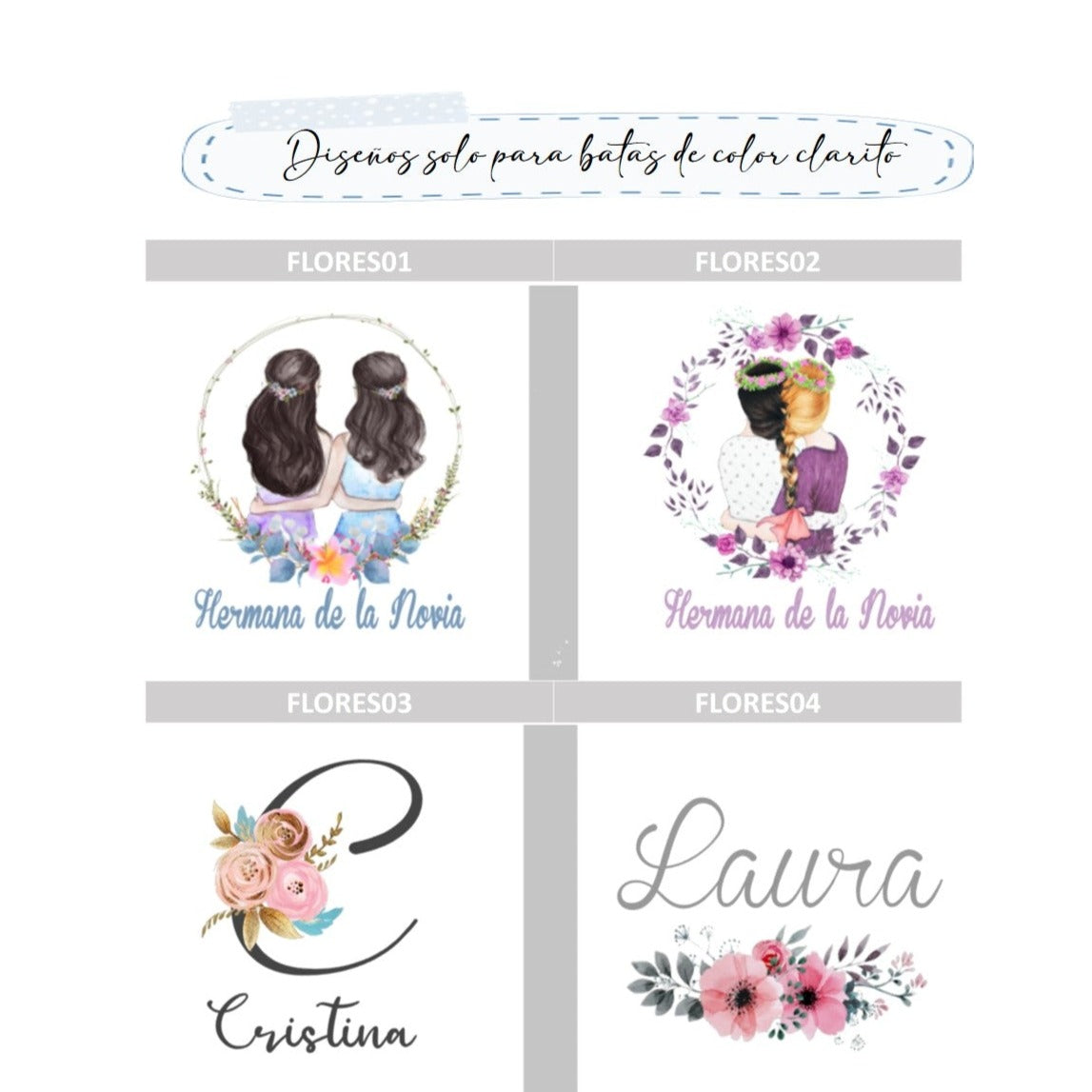 Bata personalizada para damas de honor MODELO KIMONO