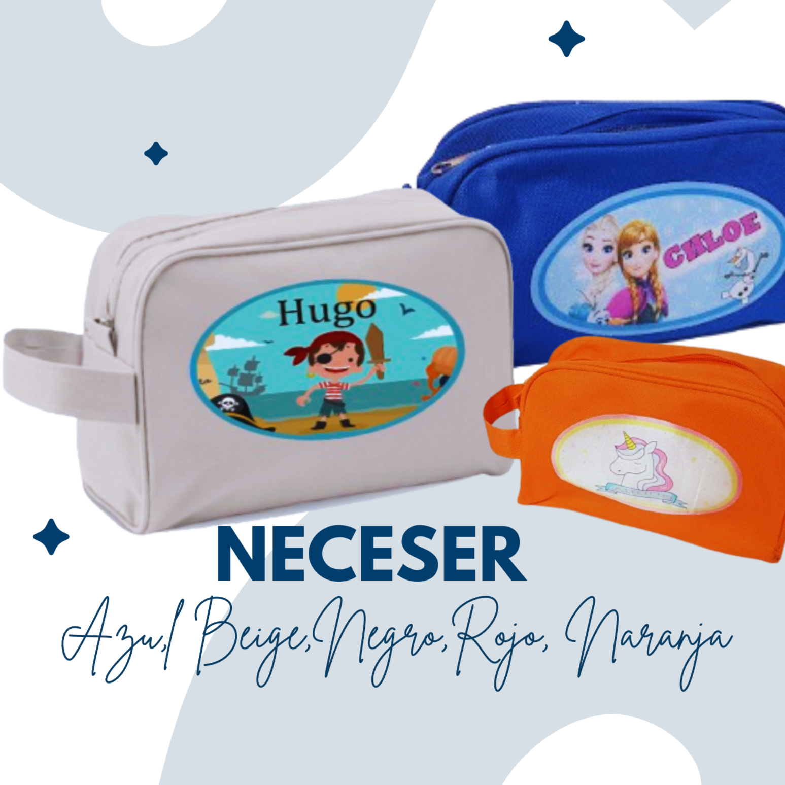 Bolsas de aseo personalizadas clearance