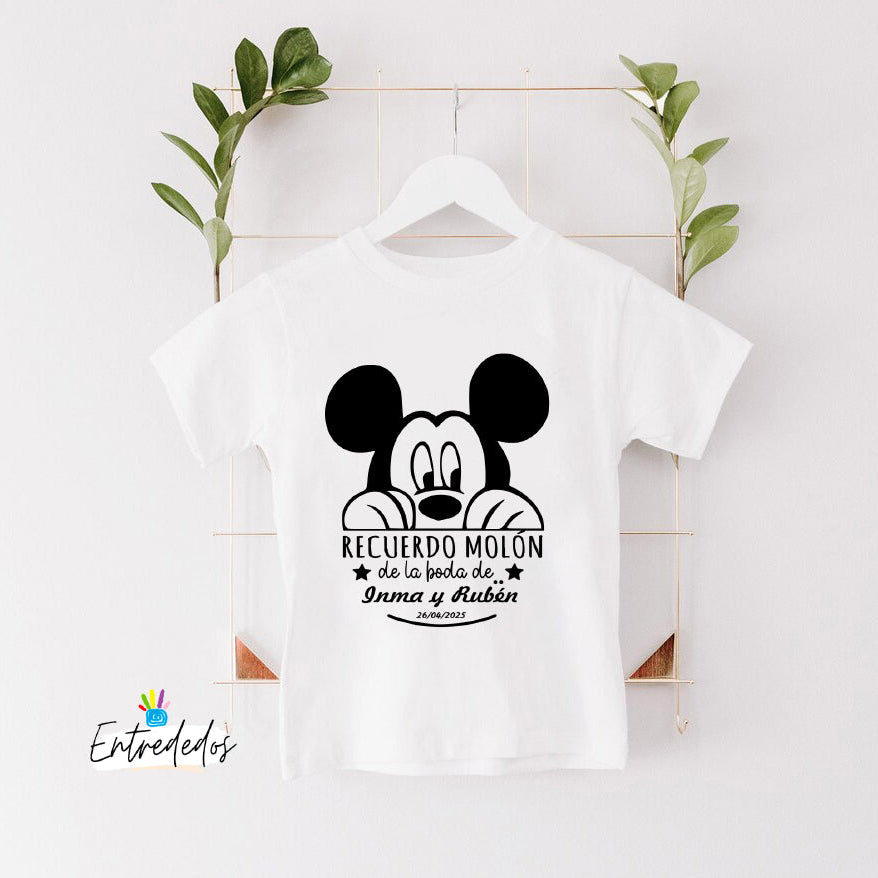 Camiseta para niños con diseño para bodas Mickey
