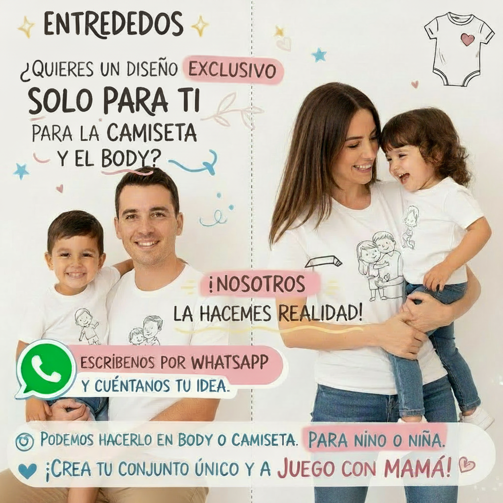 Camisetas y Bodys Personalizados para Mamás e Hijos
