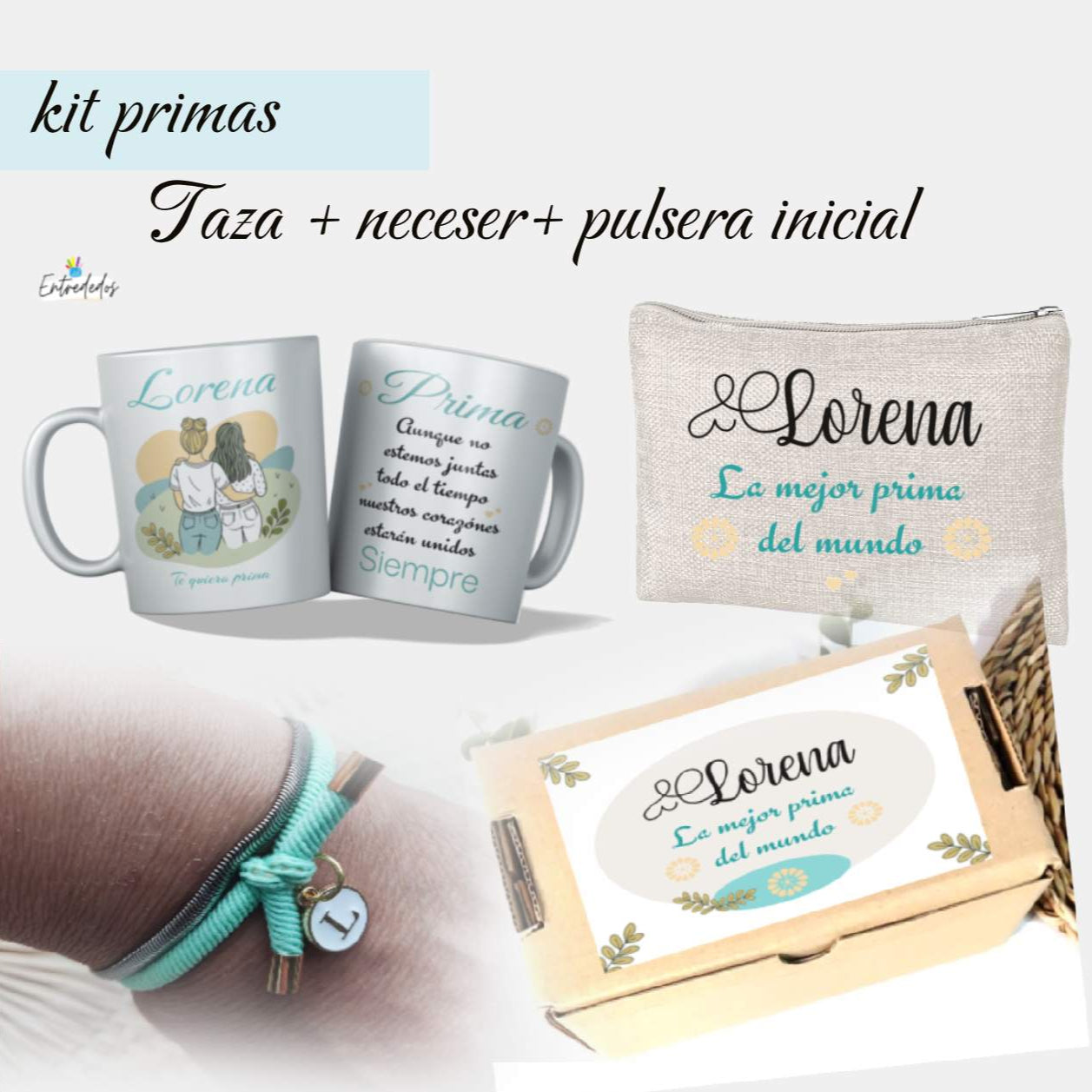Kit regalo personalizado para la mejor prima