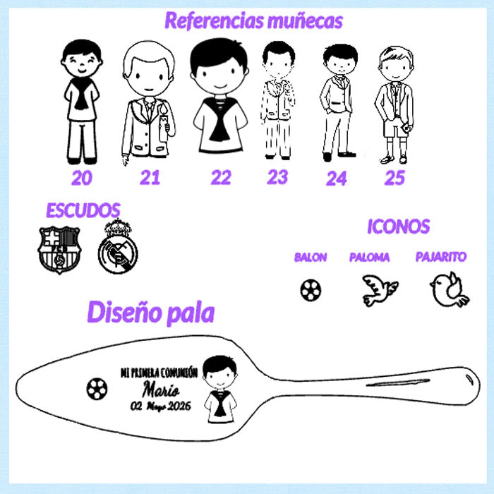 Pala para tarta personalizada caja natural ¡Hazla única!