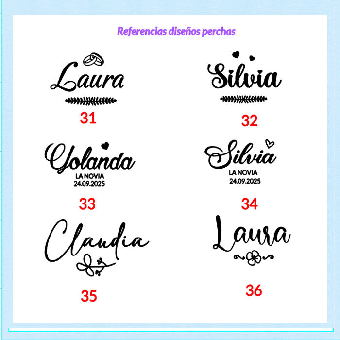 Perchas Personalizadas: El Regalo Perfecto en color Natural