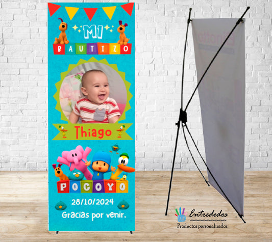 Banner para niños con diseño Pocoyó