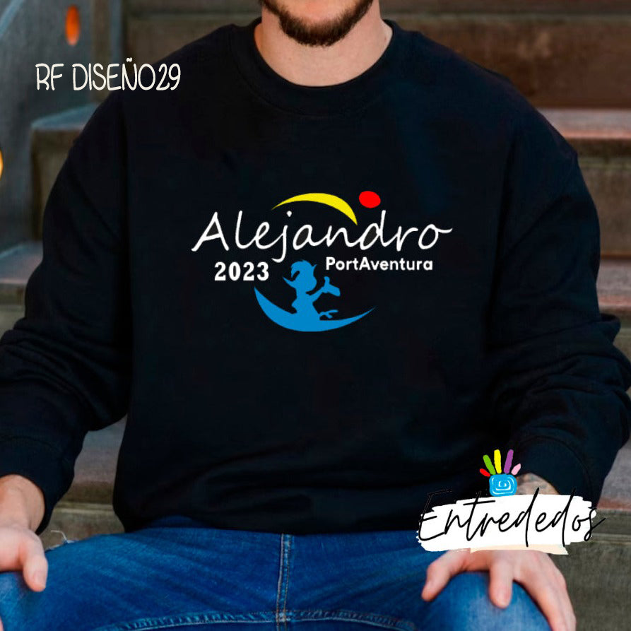 Sudaderas para familias DISNEY/WARNER/PORTAVENTURA personalizadas