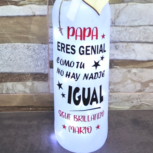 Botella luminosa (papá)