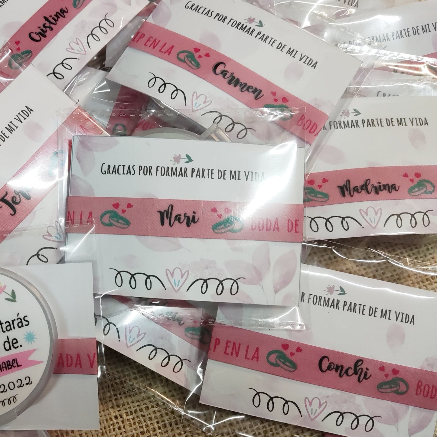 Pulseras de tela personalizadas para cualquier evento.
