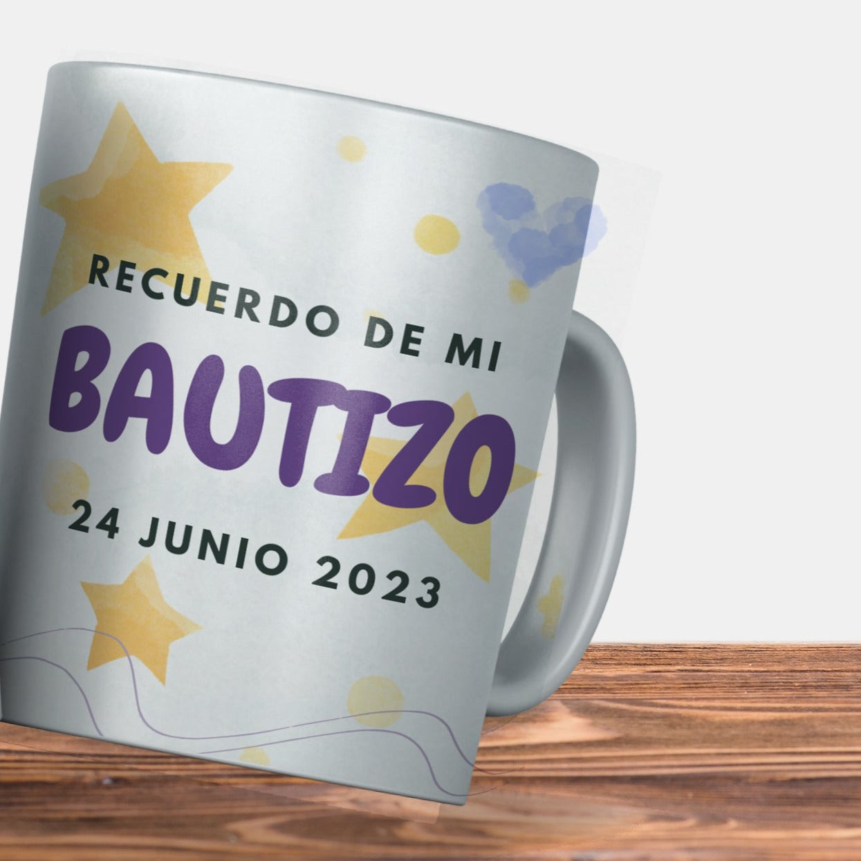 Taza bautizo o baby shower Bruno