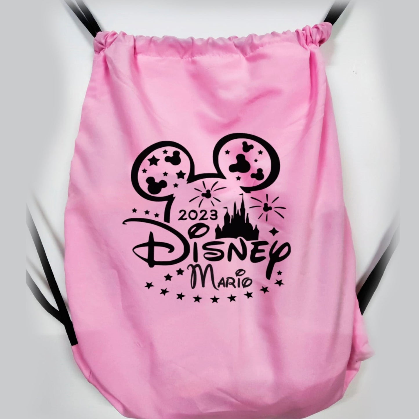 Mochila rosa o azul “viaje a Disney”