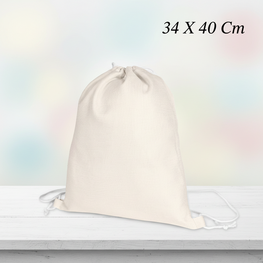 Mochilas Tejido Simi Lino de cuerdas personalizadas