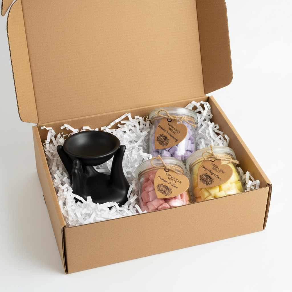 Caja Regalo Wax Melts Tarro - Quemador moderno