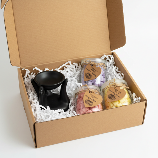 Caja Regalo Wax Melts Tarro - Quemador moderno
