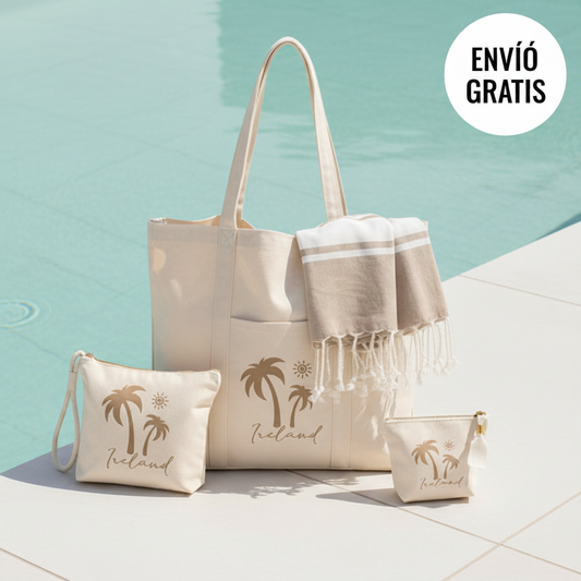 Set de Bolsa de playa personalizada | Entrededos