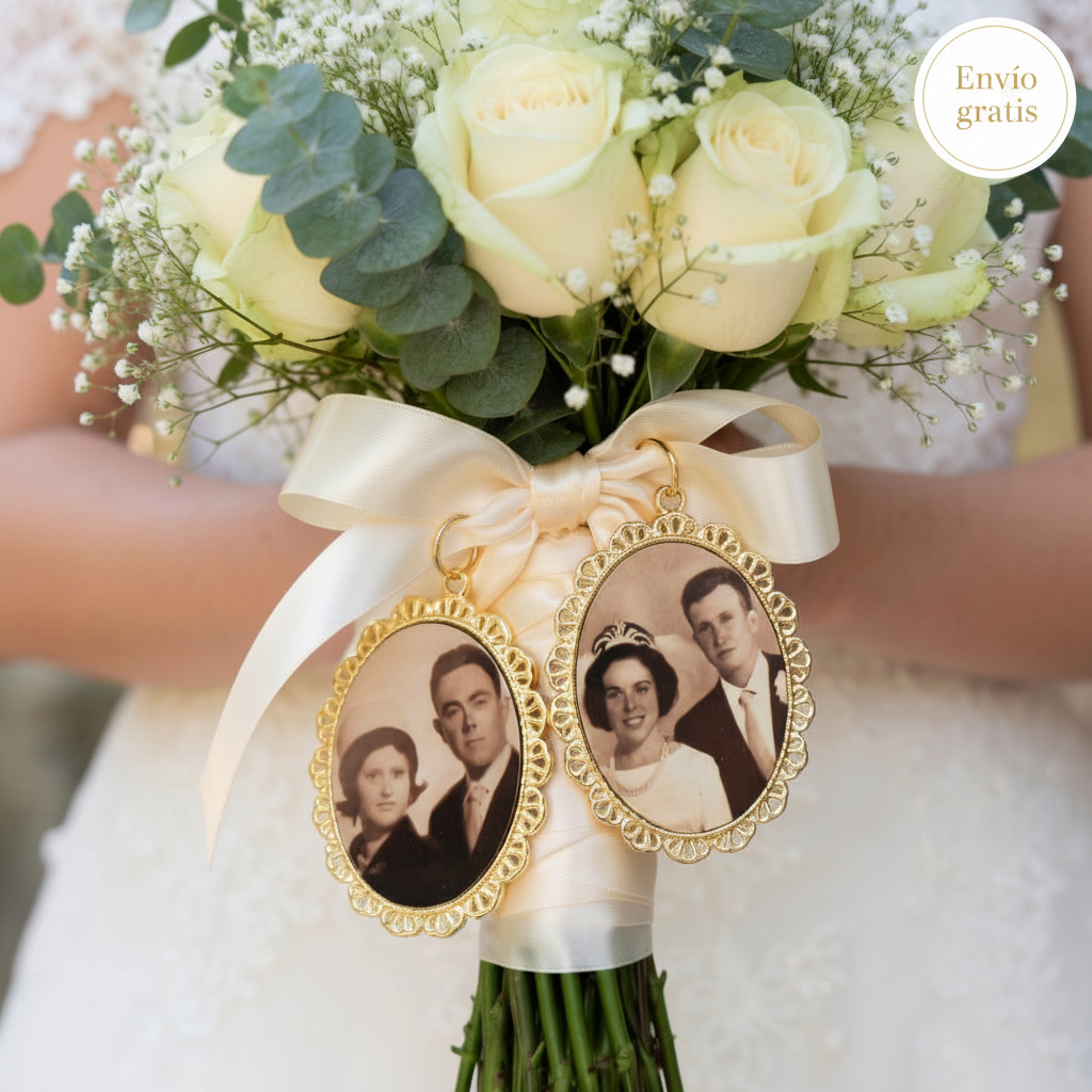 Camafeo para Novias: Personaliza tu Ramo Dorado