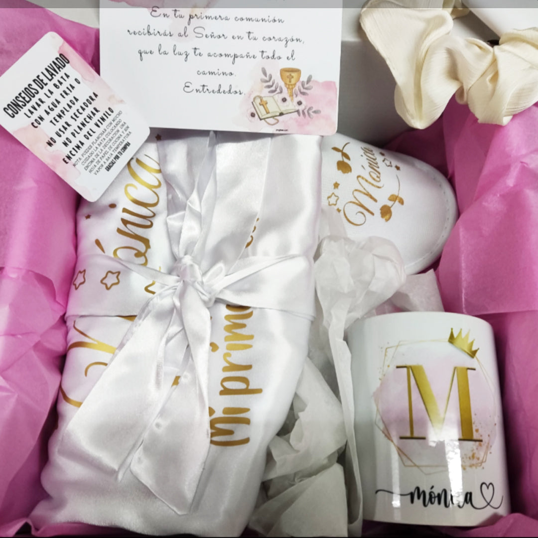 bata personalizada para primera comunión – regalo original Entrededos