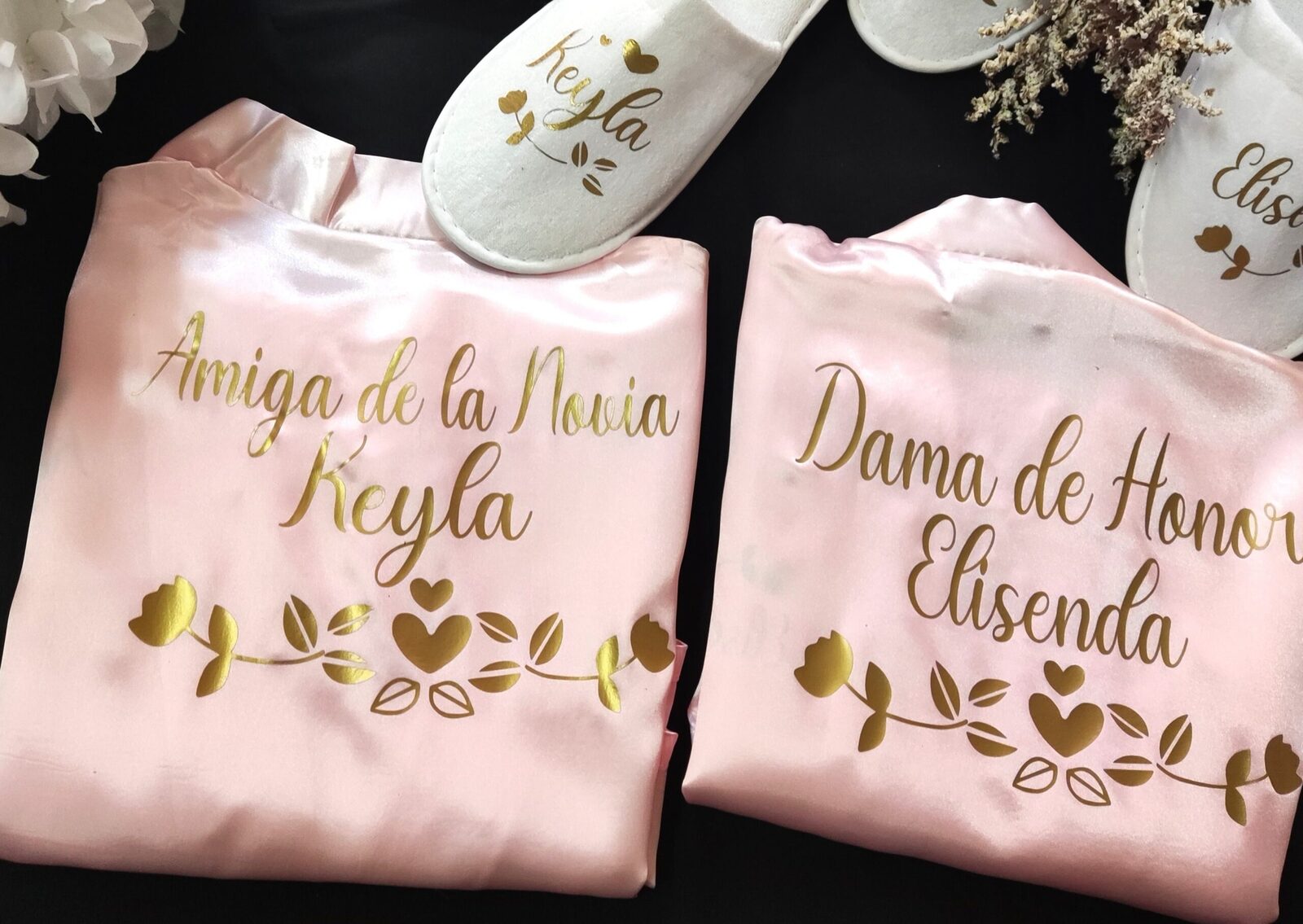 bata personalizada para damas de honor – regalo original Entrededos