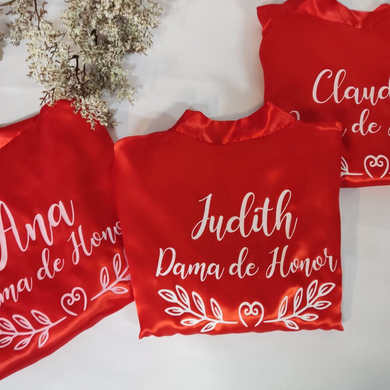 bata personalizada para damas de honor – regalo original Entrededos