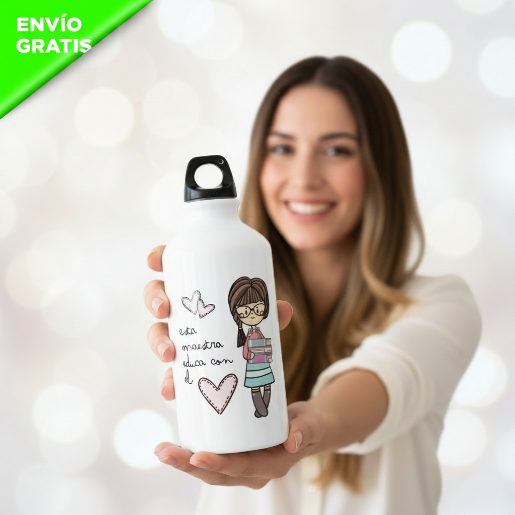 Regalo Bidón Personalizado para Profesor/a – 500ml