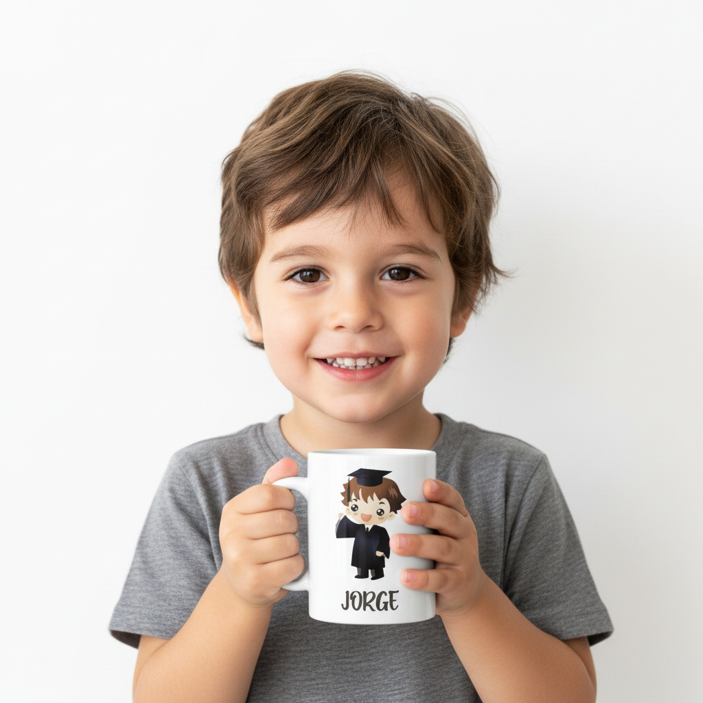 Taza Personalizado para niño de Graduación- Primaria