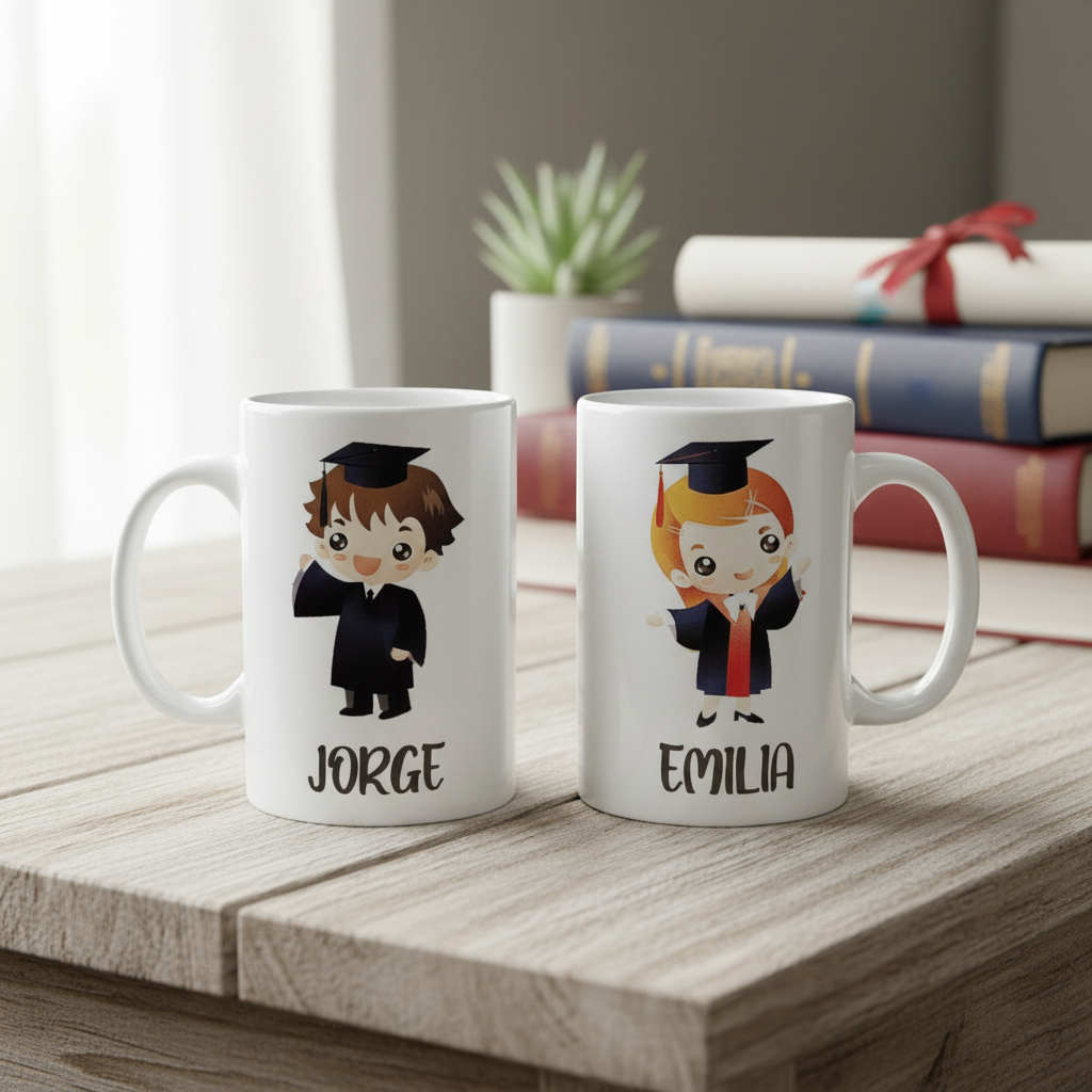 Taza Personalizado para niño de Graduación- Primaria